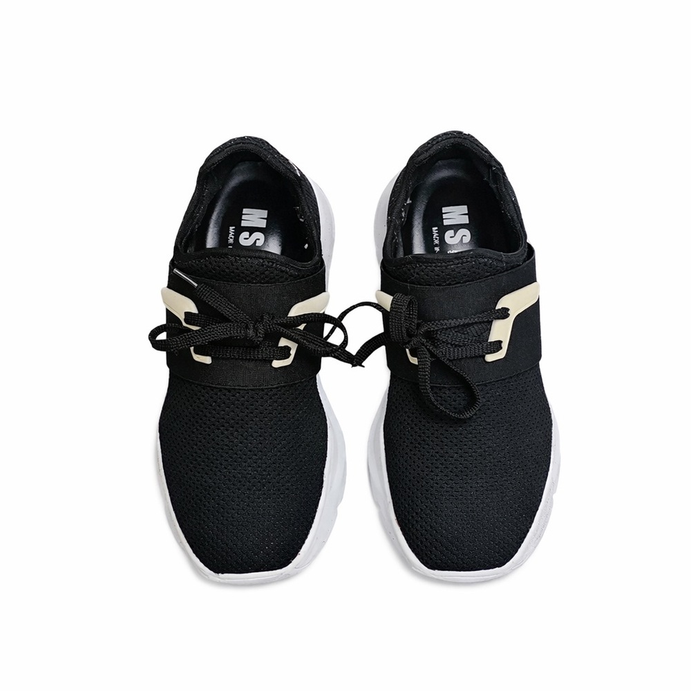 MSGM Italian Designer Sneakers Black Logo IT 37 Luxury Street Style